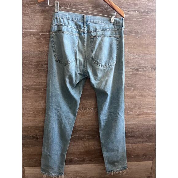 Rag and Bone jeans distressed size 24 boyfriend light wash - Picture 2 of 6